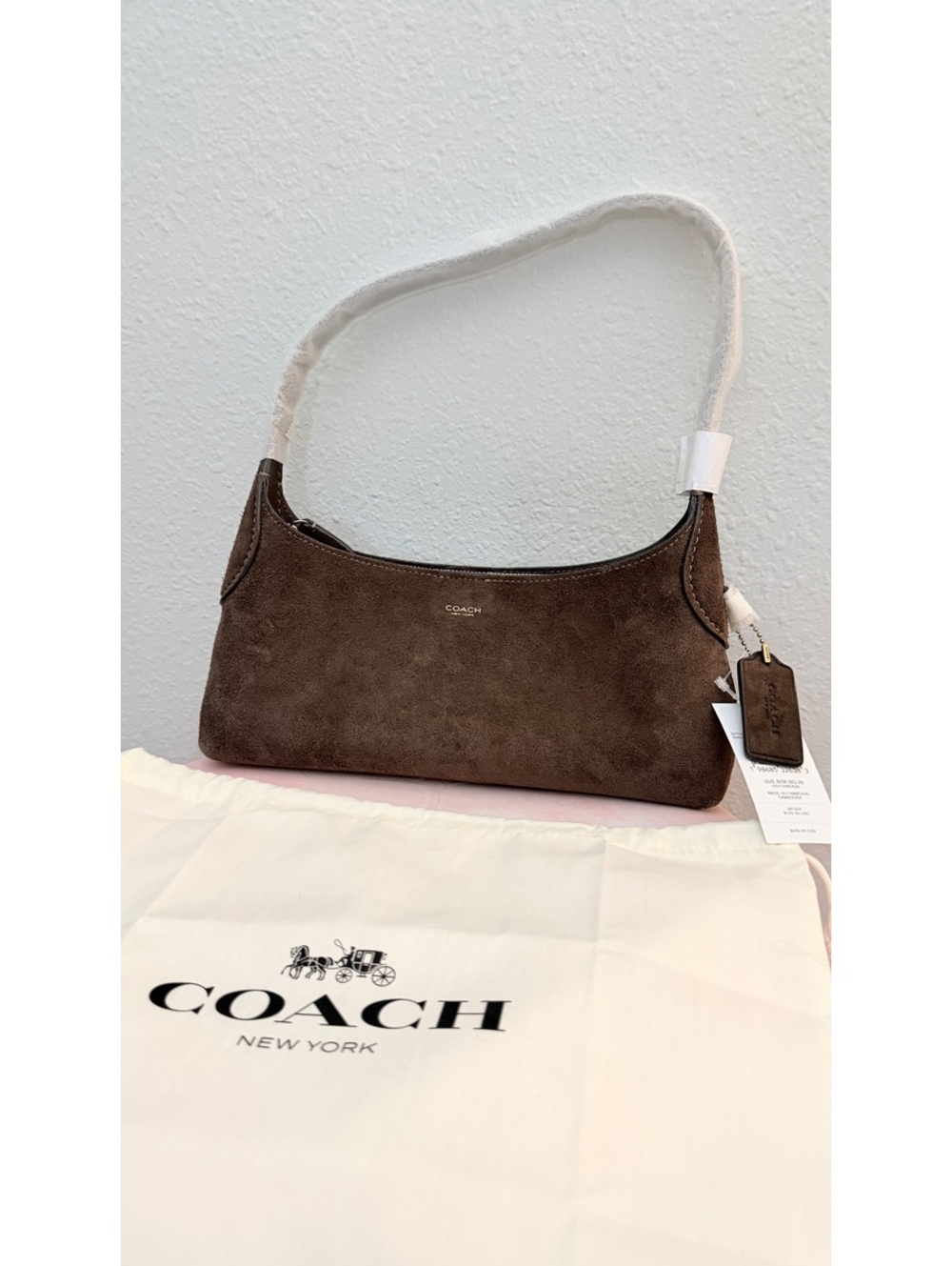 Coach Brooklyn Shoulder Bag 26 Brass/Dark Chocolate